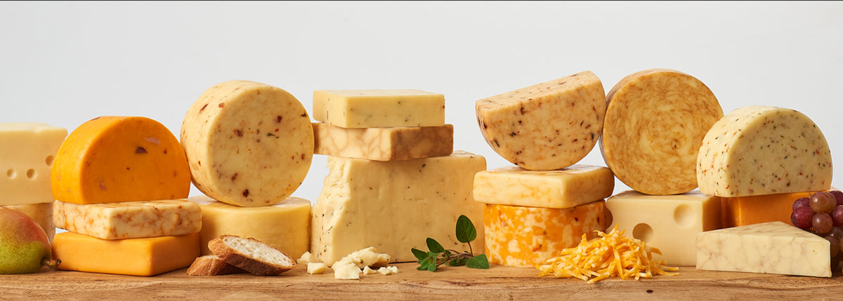 Assortment of cheeses