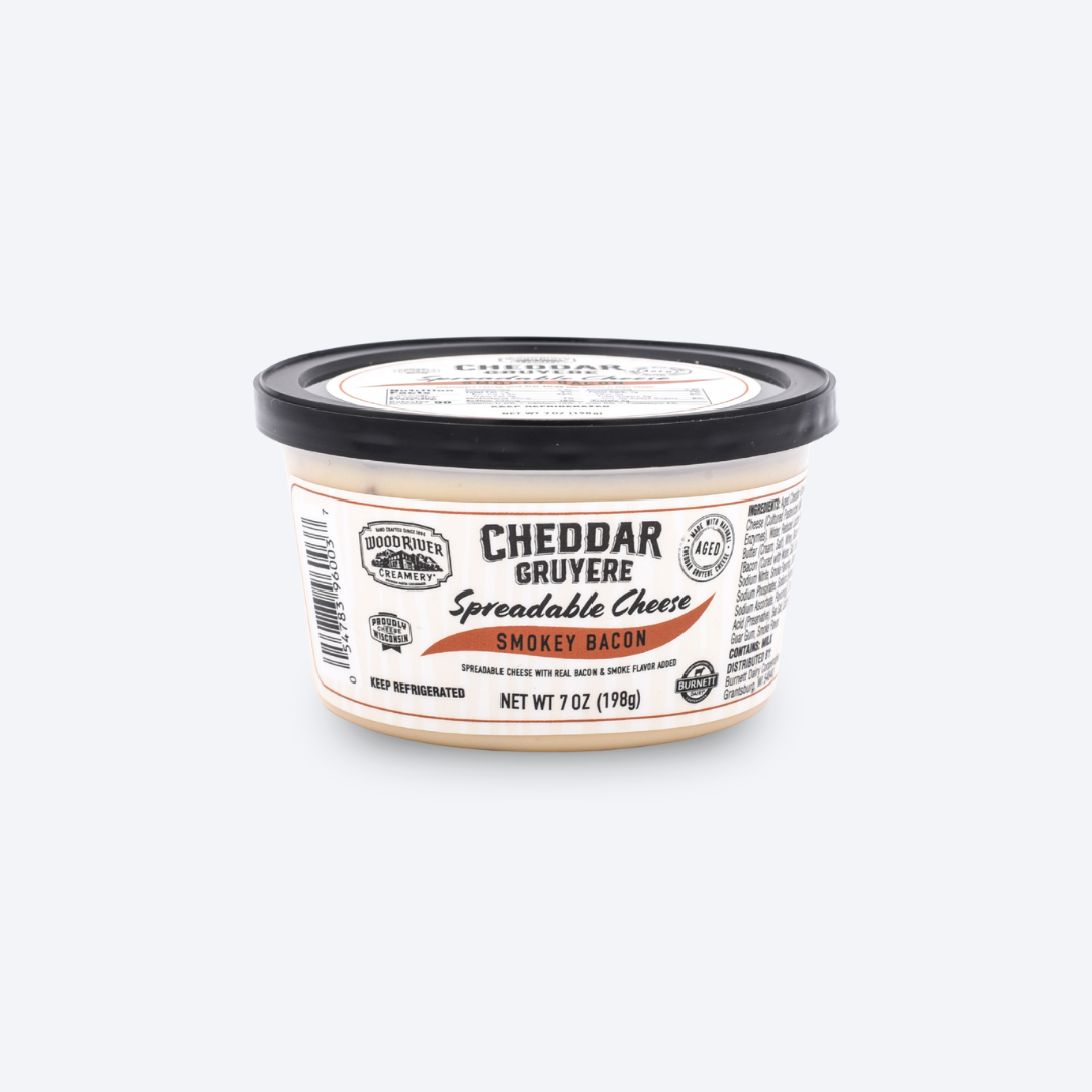Smokey Bacon Cheddar Gruyere Spreadable Cheese