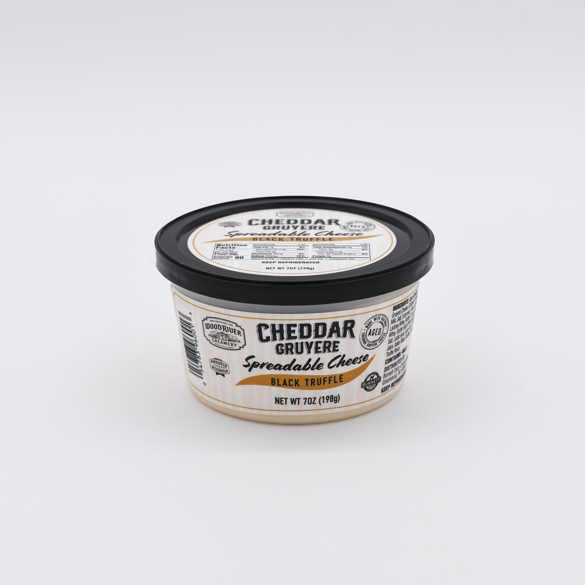 Black Truffle Cheddar Gruyere Spreadable Cheese