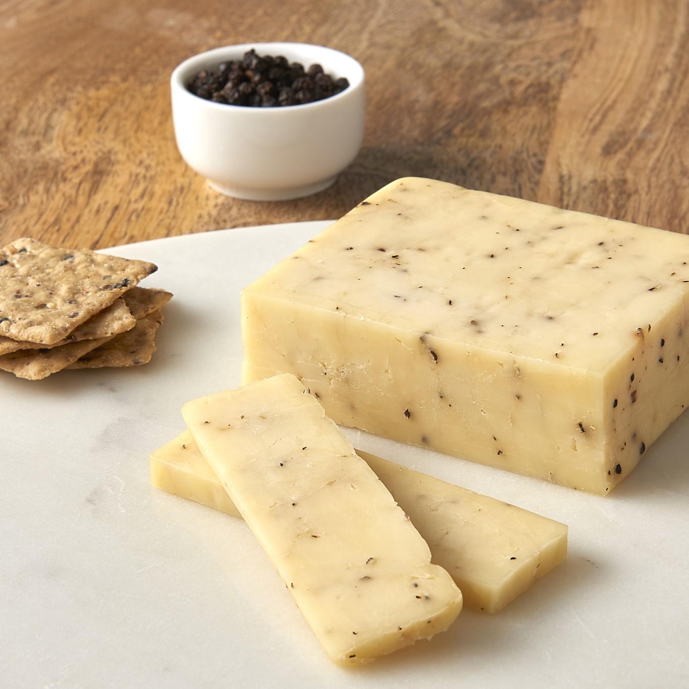 Smoked Cracked Peppercorn Cheddar Gruyere