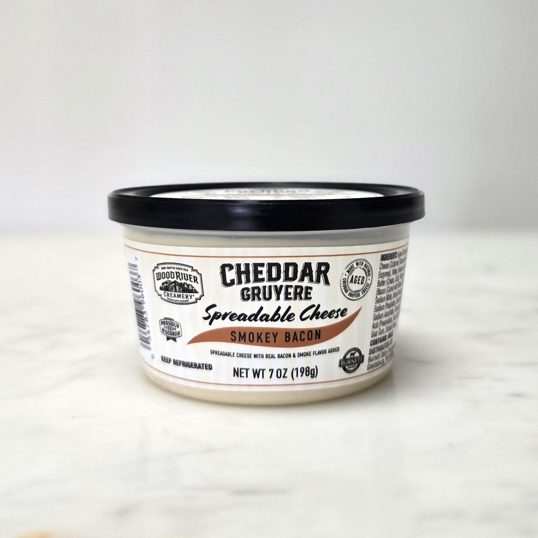 Spreadable Smokey Bacon Cheddar Gruyere Cheese