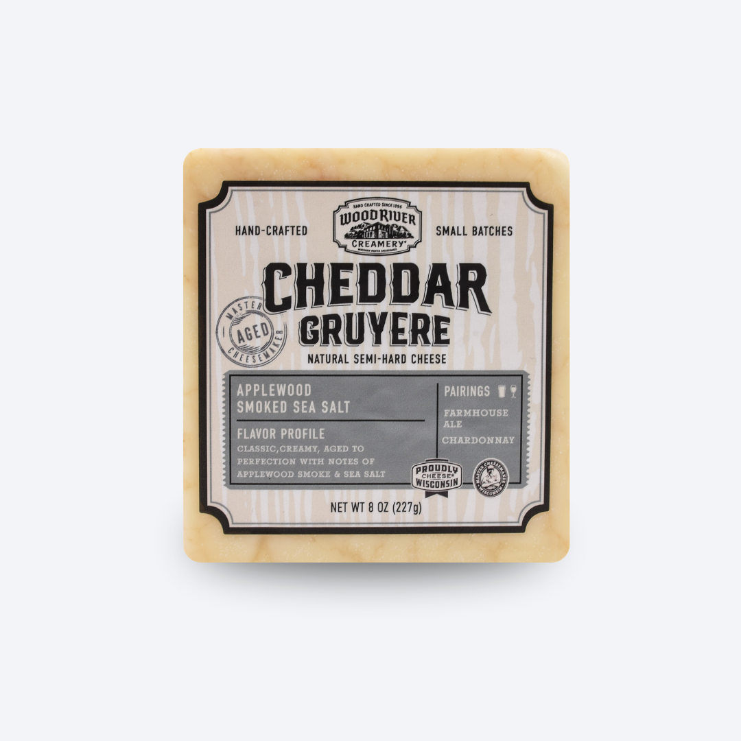 Applewood Smoked Sea Salt Cheddar Gruyere