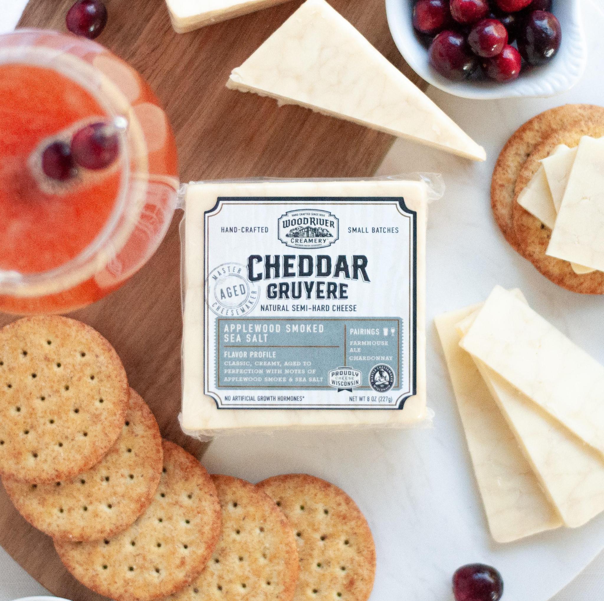 Applewood Smoked Sea Salt Cheddar Gruyere