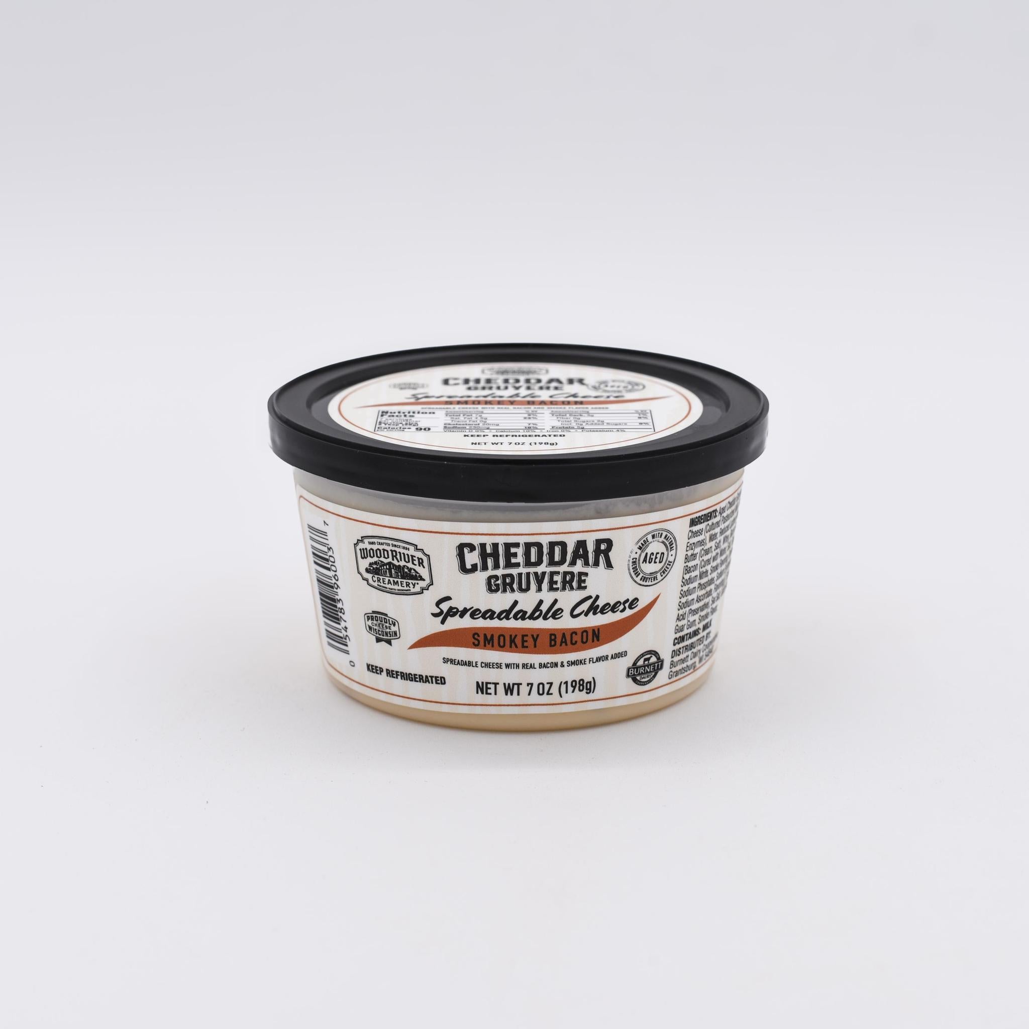 Smokey Bacon Cheddar Gruyere Spreadable Cheese