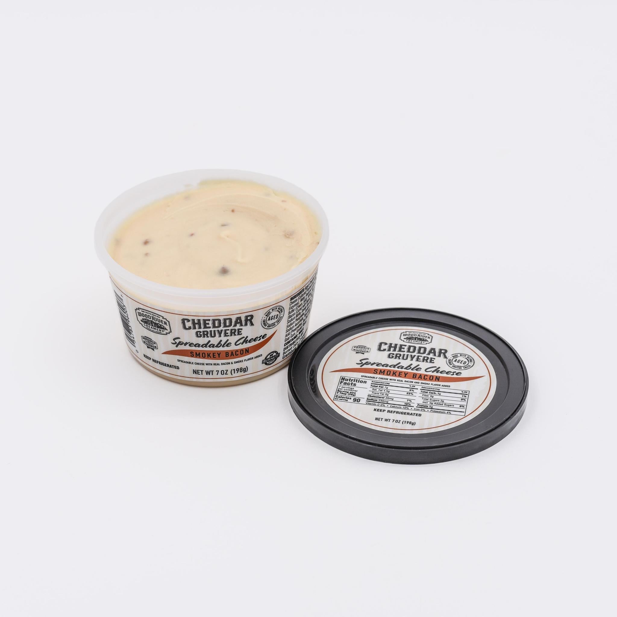 Smokey Bacon Cheddar Gruyere Spreadable Cheese