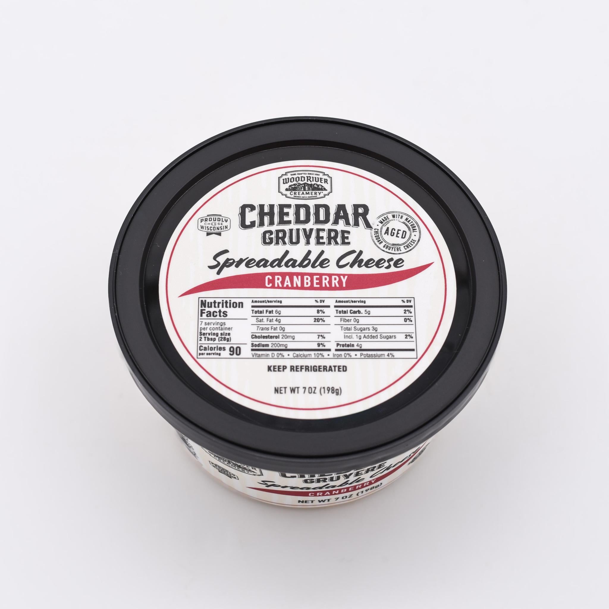 Cranberry Cheddar Gruyere Spreadable Cheese