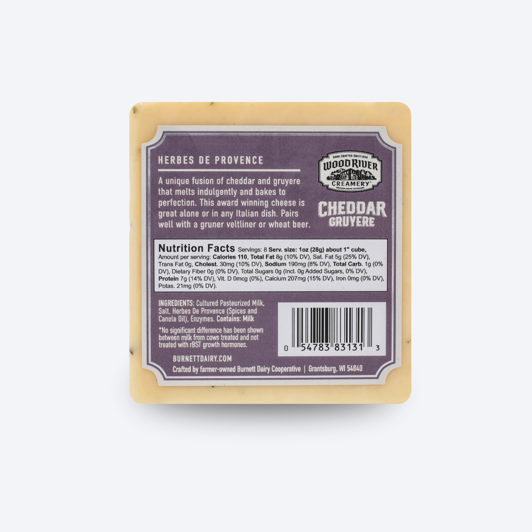 Herbes de Provence Cheddar Gruyere