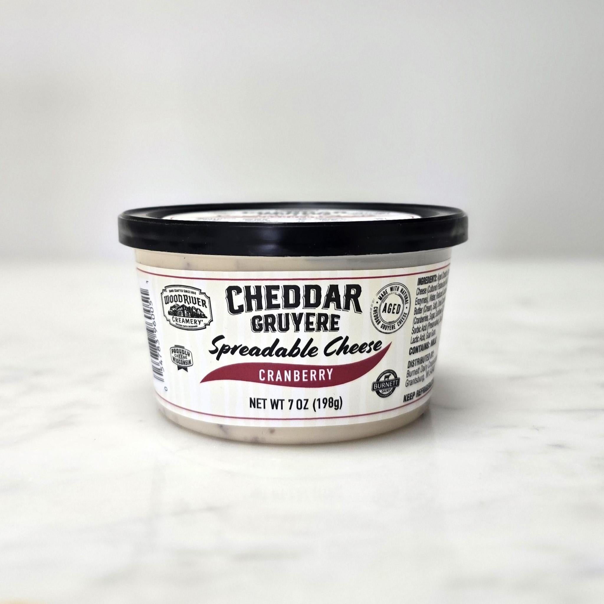 Cranberry Cheddar Gruyere Spreadable Cheese