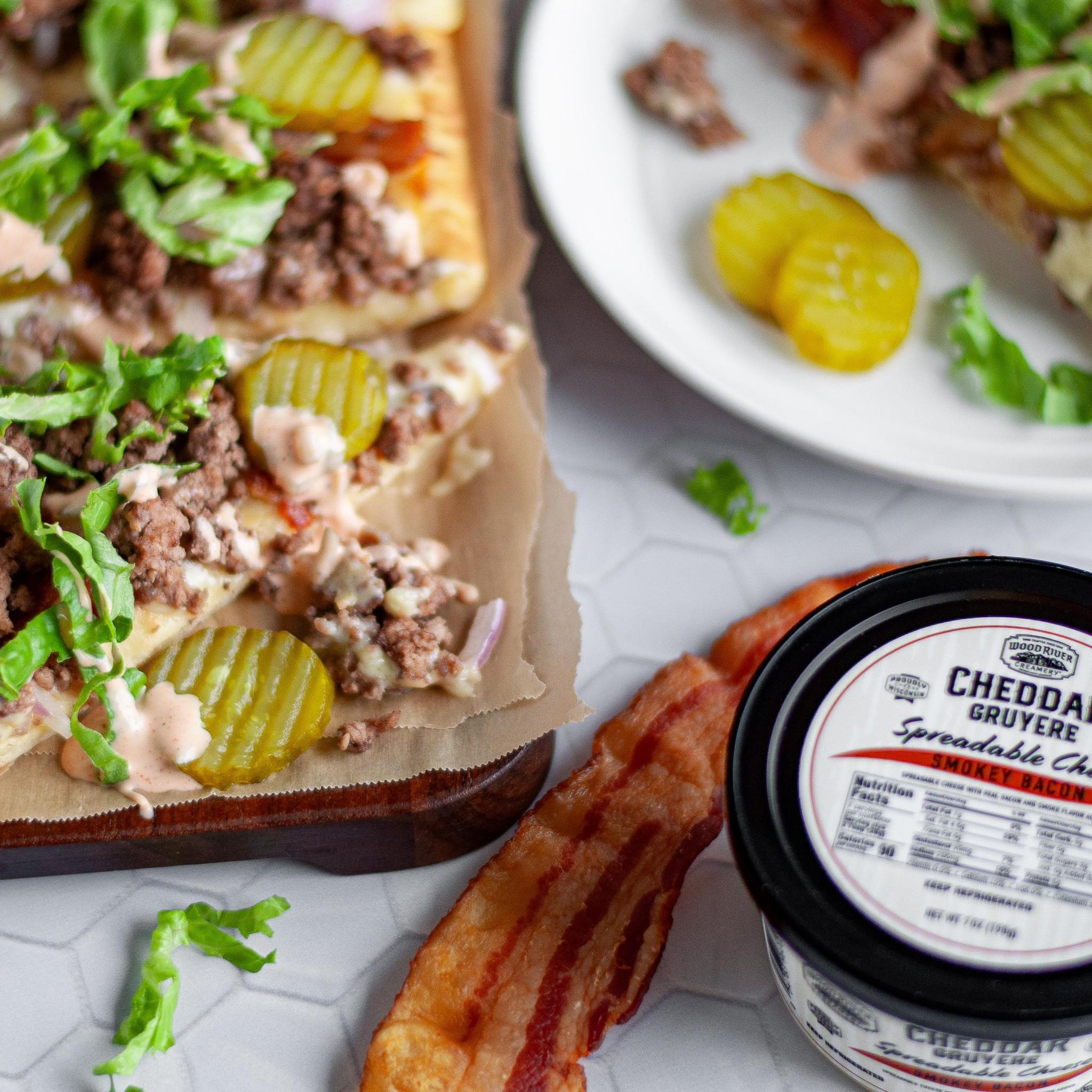 Smokey Bacon Cheddar Gruyere Spreadable Cheese
