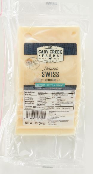 Cady Creek Farms Swiss Cheese singles