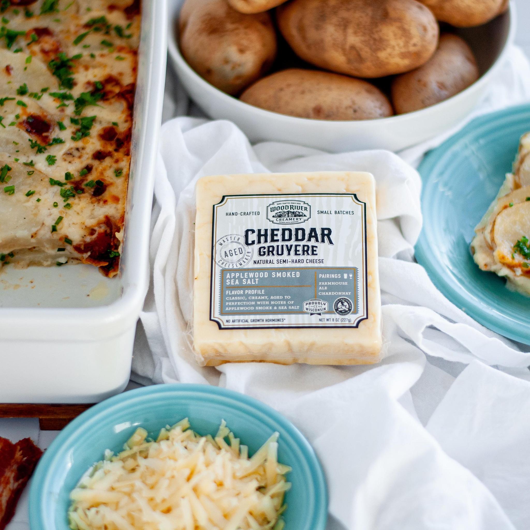 Applewood Smoked Sea Salt Cheddar Gruyere