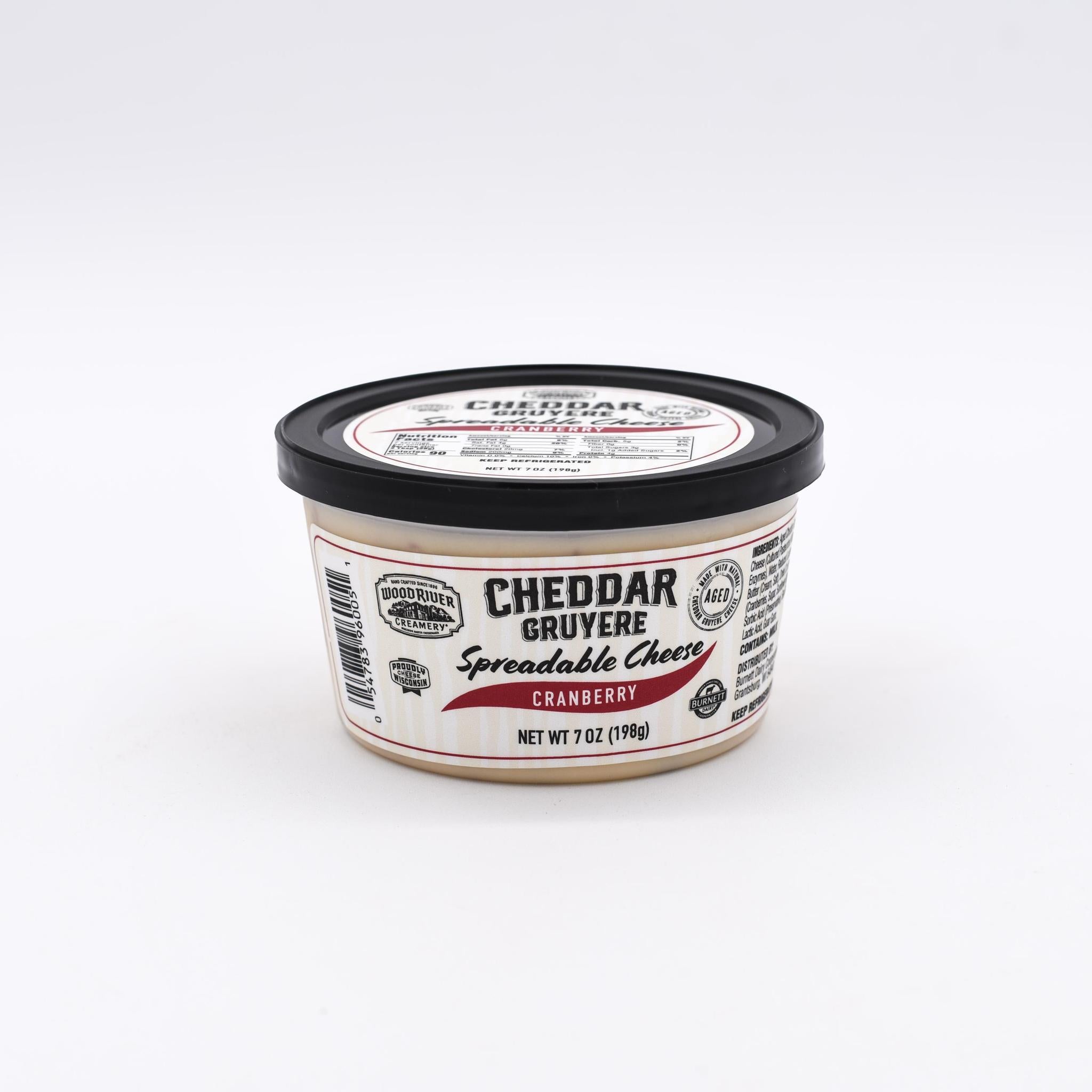 Cranberry Cheddar Gruyere Spreadable Cheese