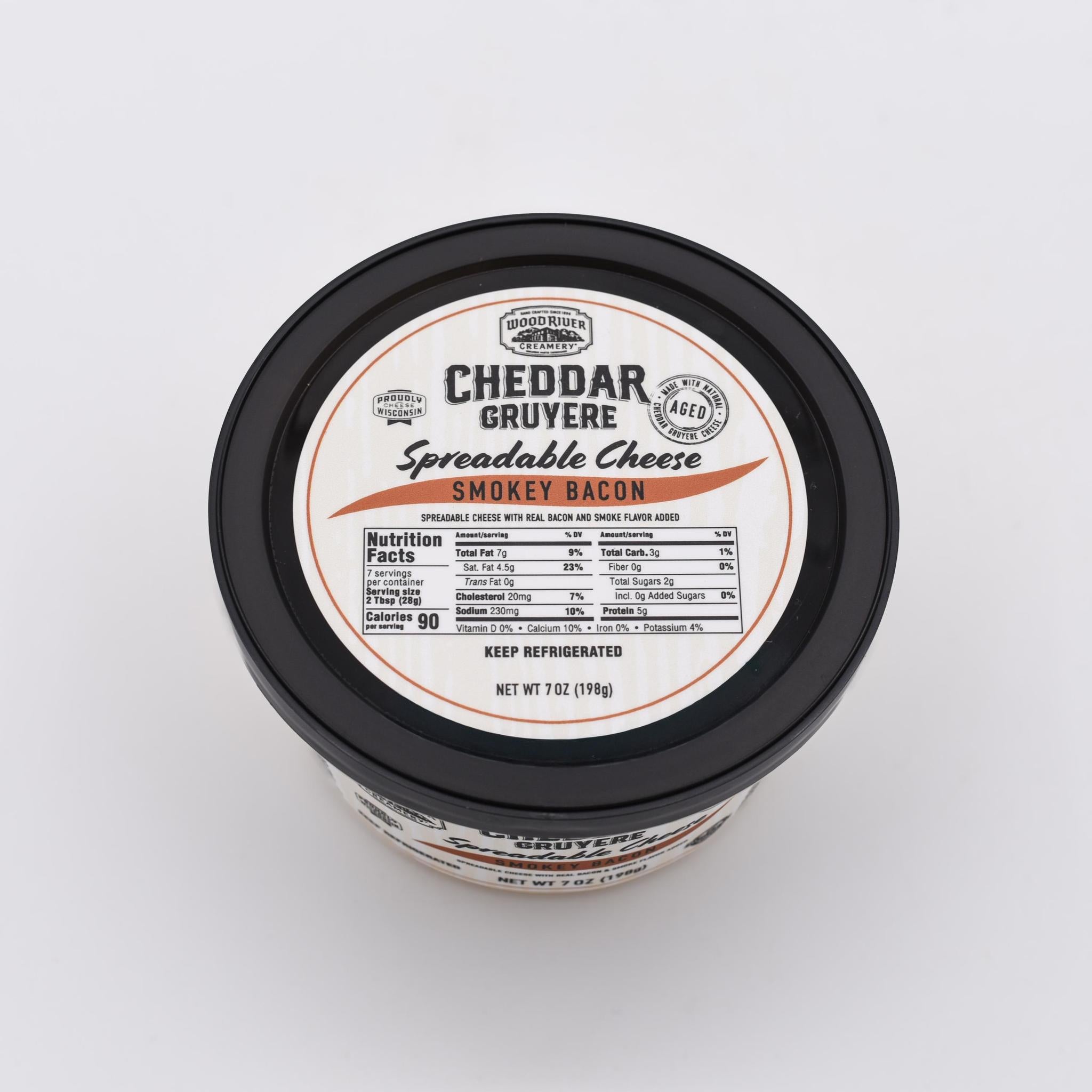 Smokey Bacon Cheddar Gruyere Spreadable Cheese