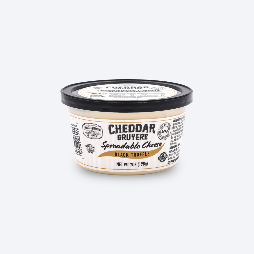 Black Truffle Cheddar Gruyere Spreadable Cheese