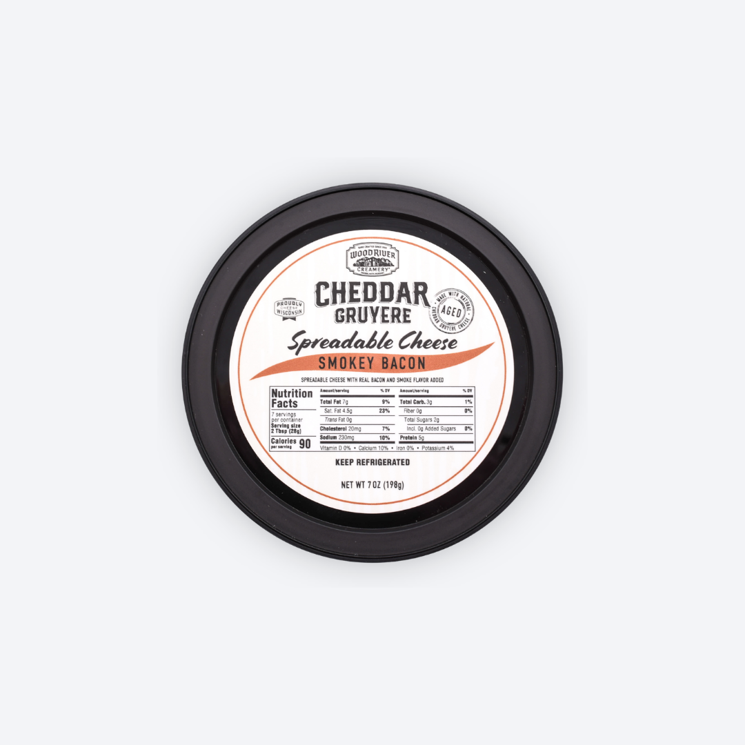 Smokey Bacon Cheddar Gruyere Spreadable Cheese