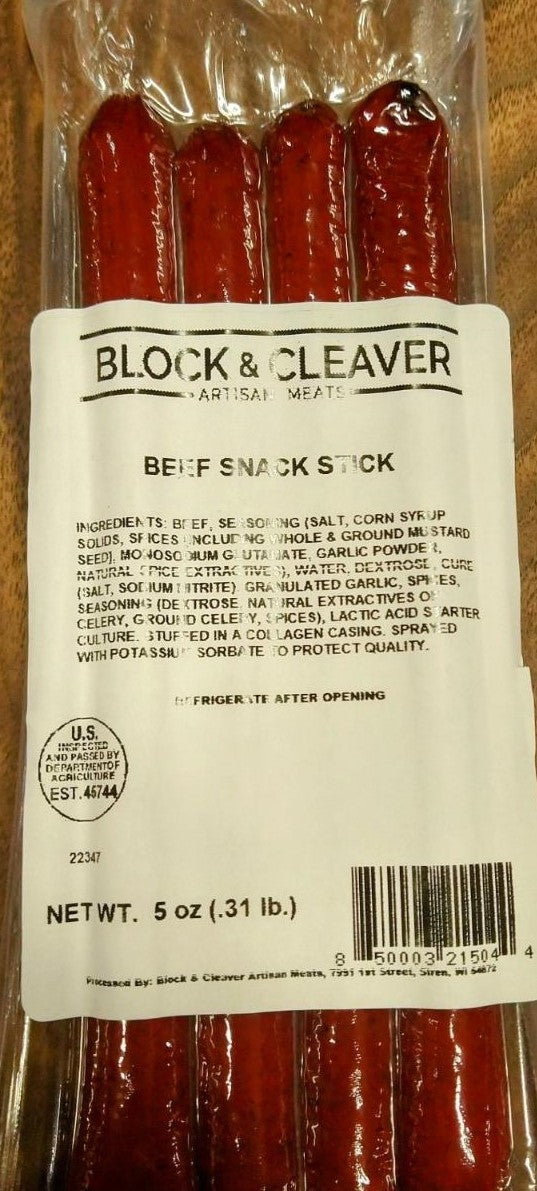 Block and Cleaver Snack Sticks