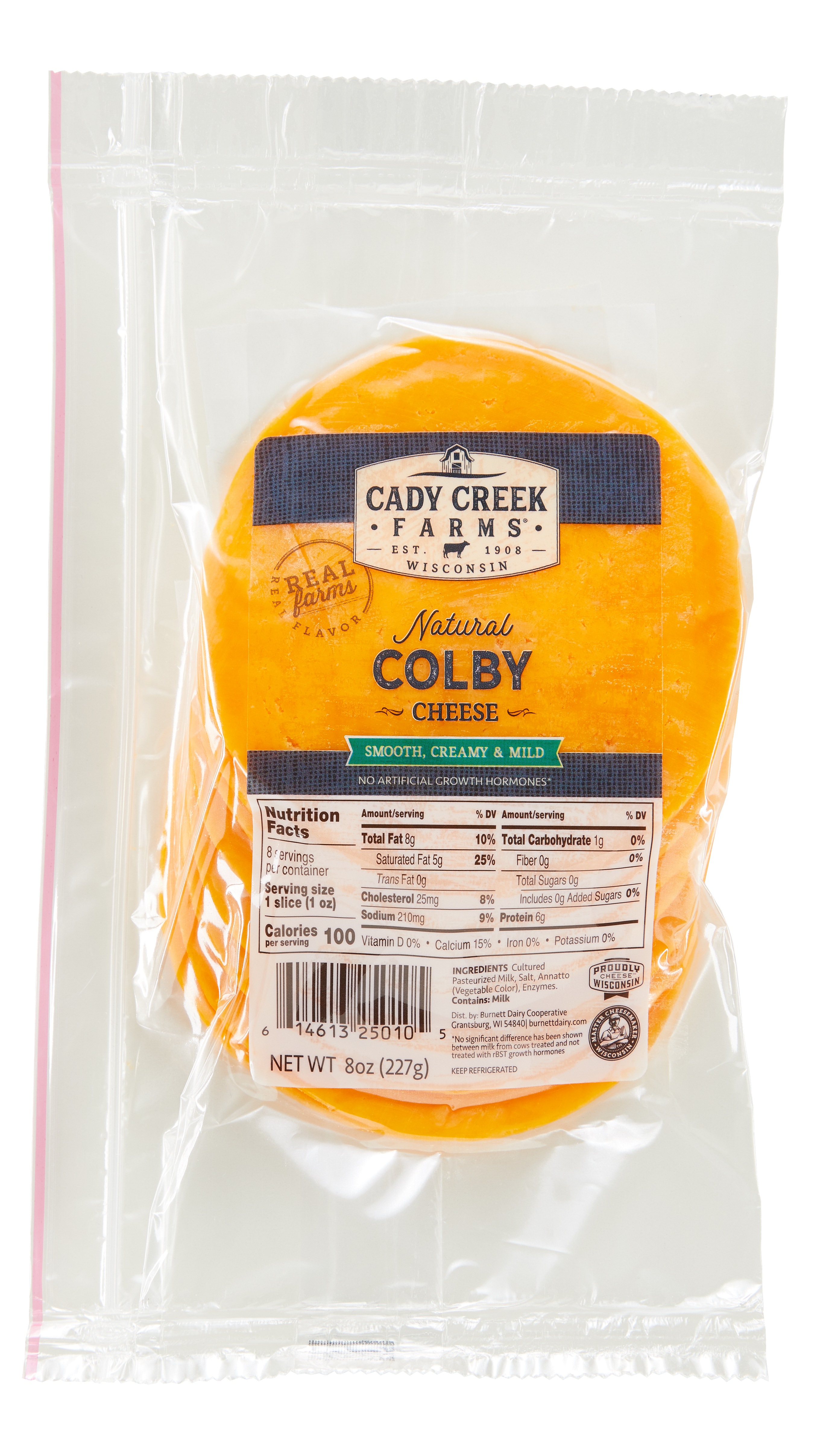 Cady Creek Farms Colby Cheese Slices