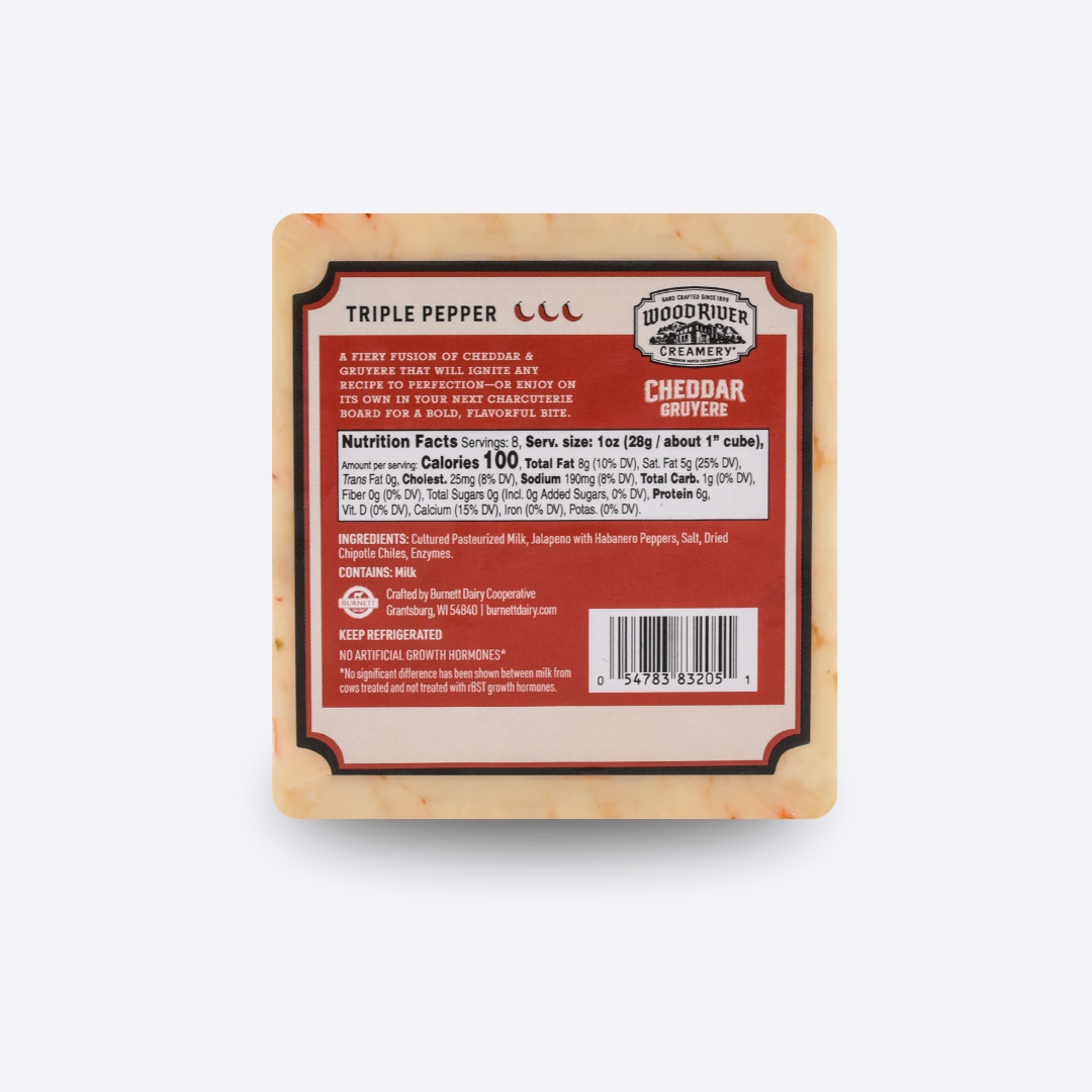 Triple Pepper Cheddar Gruyere