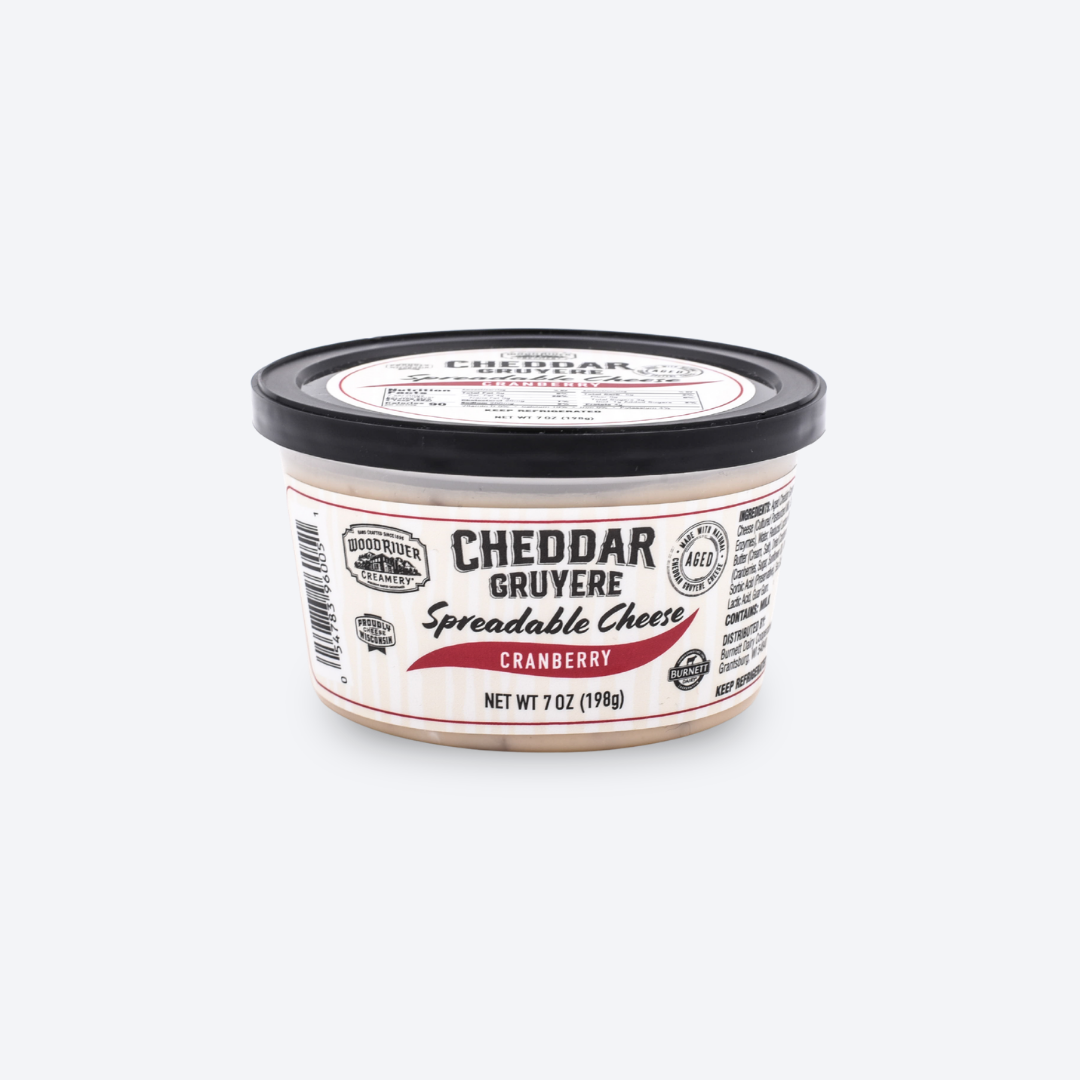 Cranberry Cheddar Gruyere Spreadable Cheese