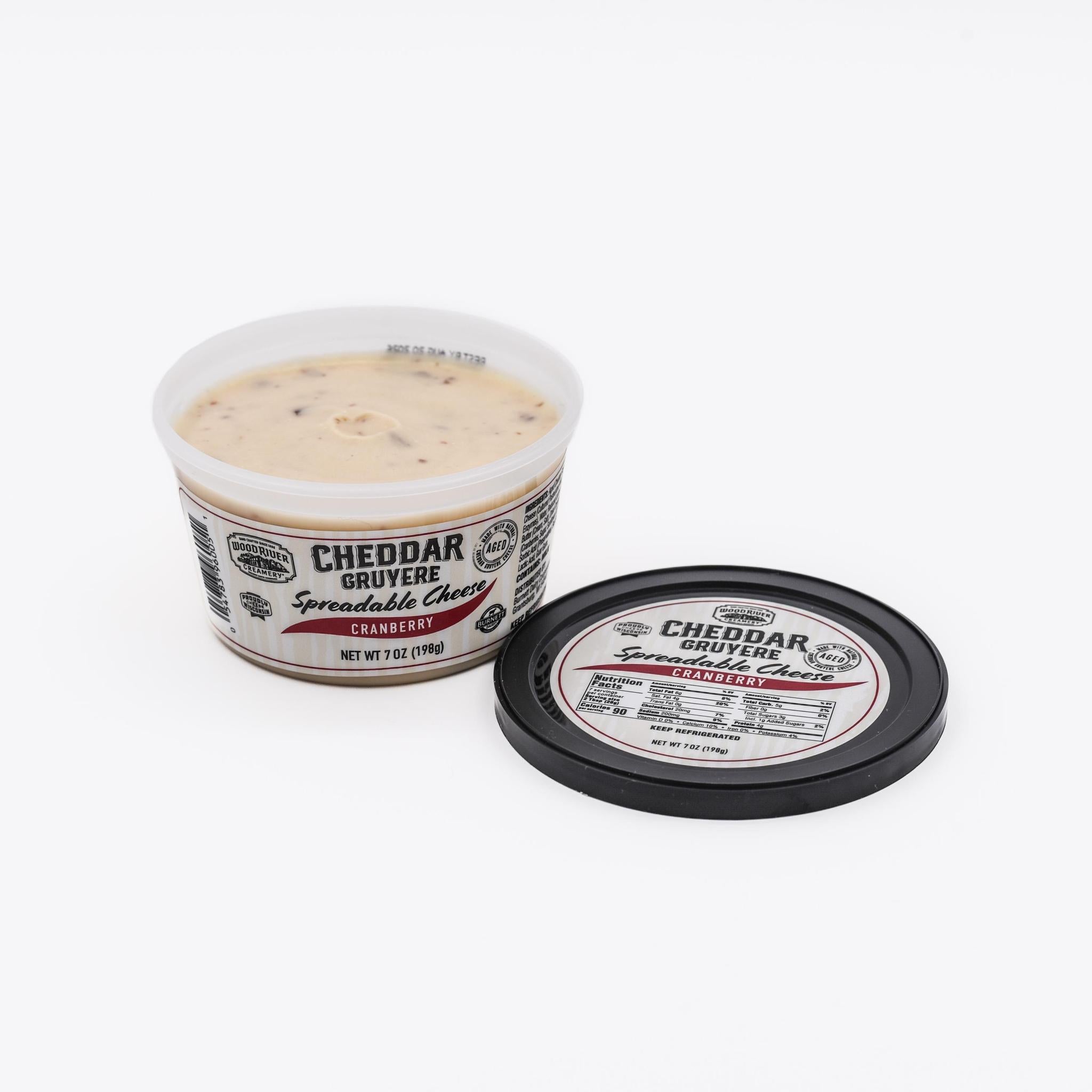Cranberry Cheddar Gruyere Spreadable Cheese