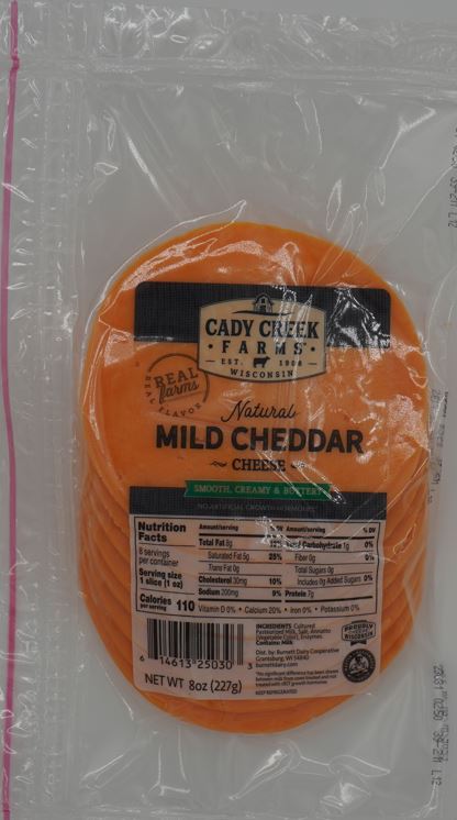 Cady Creek Mild Cheddar slices