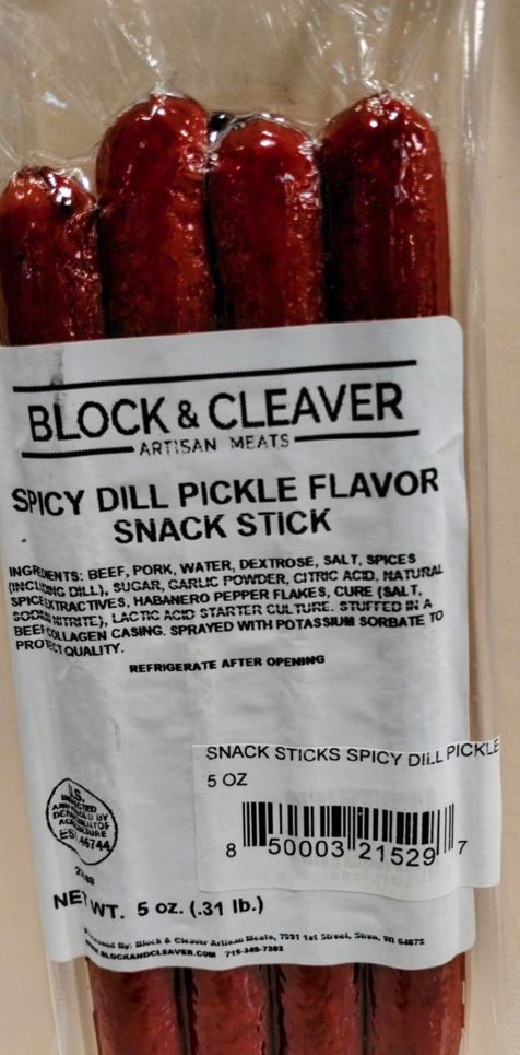 Block and Cleaver Snack Sticks